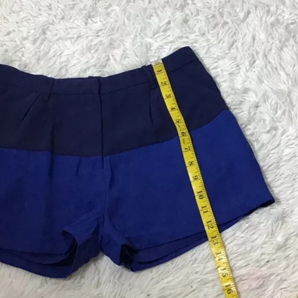 Cartonnier Anthropologie Color Block Blue Shorts - Picture 7 of 8